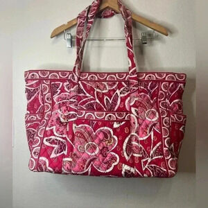 Vera Bradley Miller Rosey Posey Large Tote